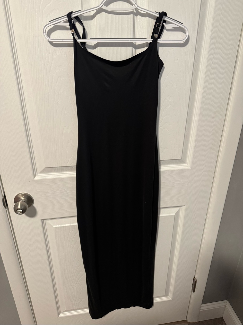 PINK Victoria's Secret Black Maxi Slip Dress with Adjustable Straps